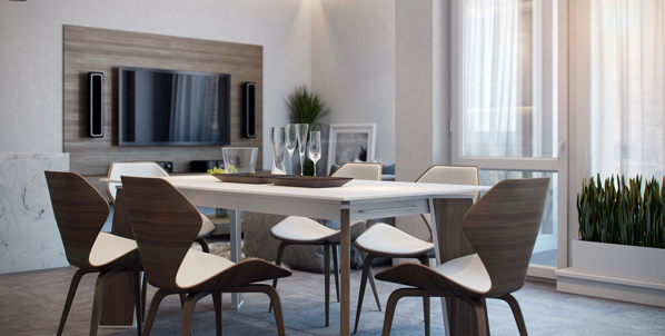 上海天居玲珑湾餐厅地板工程